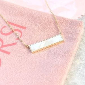 New ORSI Silver Morgan Bar Necklace Gold Plated